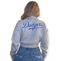 Image 3 of Dodgers Crop Sweater 