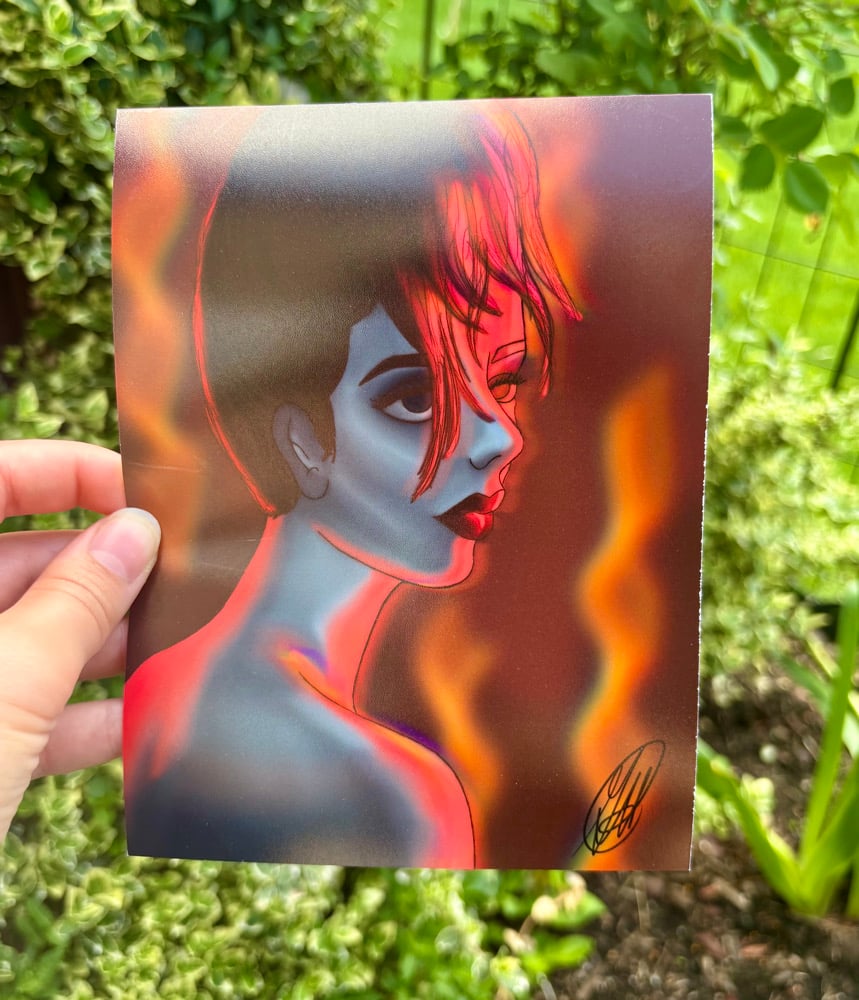 Image of Women in Fire Art Print