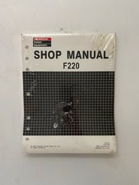 Sealed! Honda F220 Shop Manual