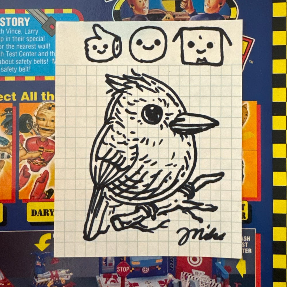 Image of Fat Bird Sharpie Sketch #51