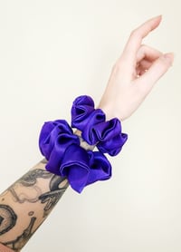 Amethyst Satin Scrunchie