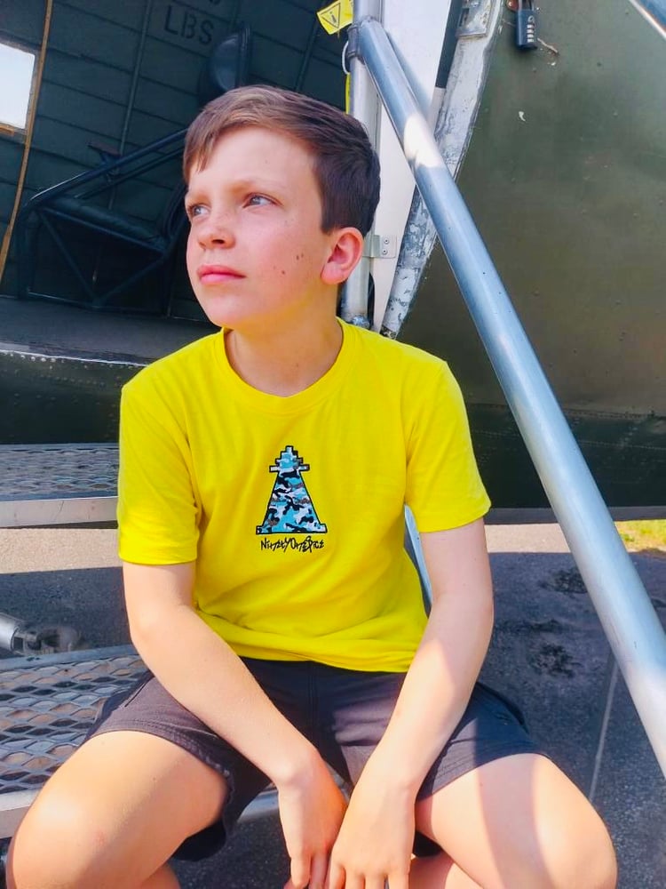 Image of Kids Yellow Camo Tee