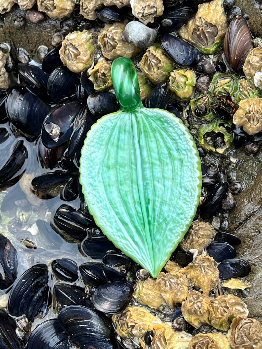 Image of Dragon Skin Leaf Pendant