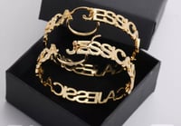 Image 1 of “Big Hoops” Custom Name Earrings 