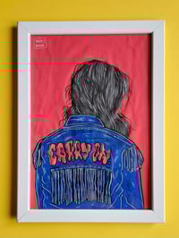 Image 1 of 'CARRY ON' original illustration (A4, frame incl.) 