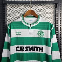 Image 3 of Celtic Retro 87/88 Home Long Sleeve Home Jersey
