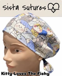 Image 2 of Cat Scrub Hats