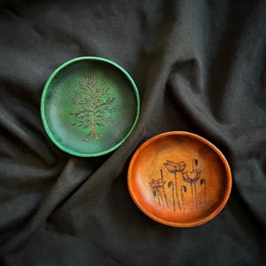 Round Leather Ring Dishes