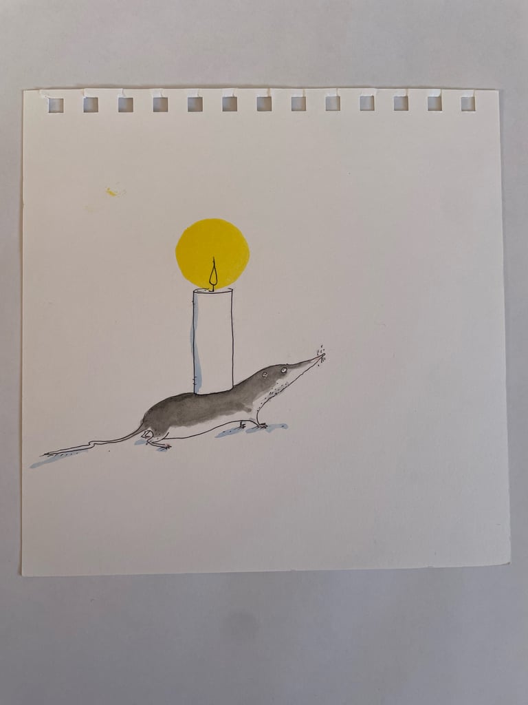 Original! Kerzentier “Spitzmaus” Image 2