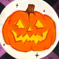 Image 2 of Jack-o-lantern Plate