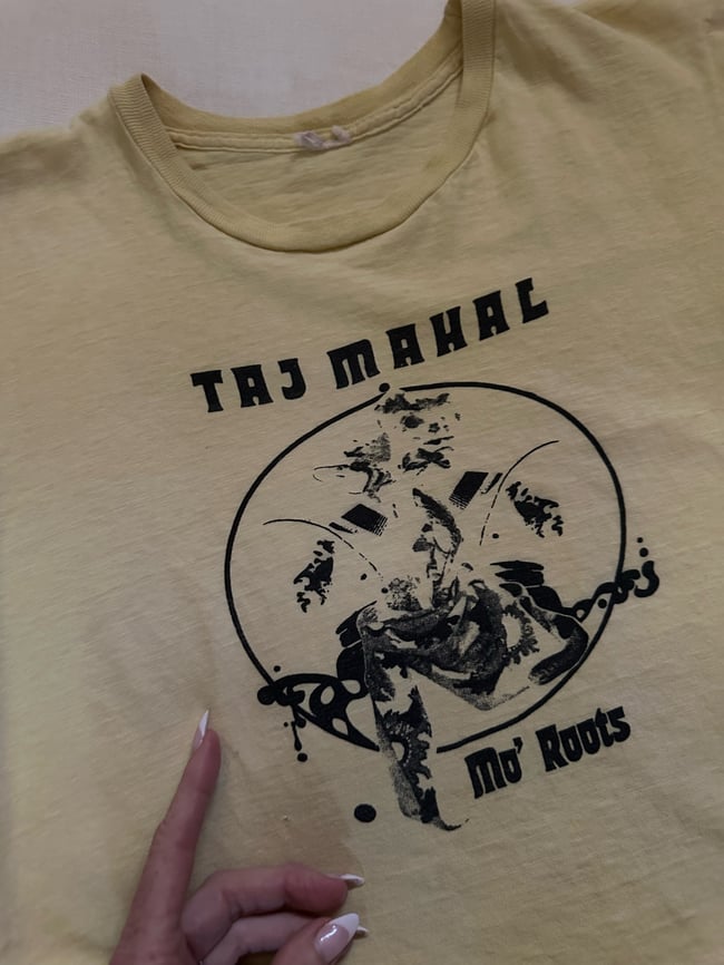 70s Taj Mahal concert t shirt