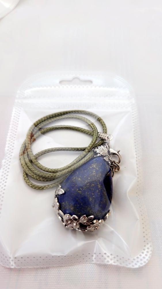 Image of Sodalite corded necklace