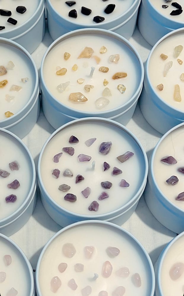 Image of MINDFUL Crystal Mini Tin Soy Candle