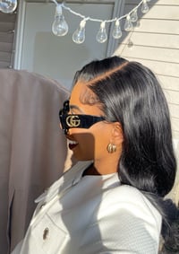 Image 8 of 16 inch READY TO WEAR 10x6 Lace Closure SILKY STRAIGHT Wig