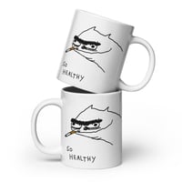 Image 2 of so healthy White glossy mug 