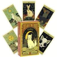 Image 1 of Cats Rule The Earth Tarot Deck, Fortune Telling Tarot Card Games For Fun, Family Party Entertainment