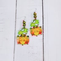 Pumpkin Cauldron Earrings
