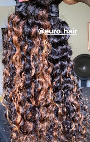 Image of AQUA CURL INDIAN HAIR EXTENSIONS