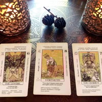 Image 3 of Tarot Card With Meaning On Them Beginner Tarot Keyword Antiqued Tarot Deck Learn Tarot 78 Cards Reve