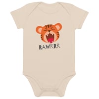 Image 3 of ZEN EXP - “RAWR!” Organic cotton baby bodysuit
