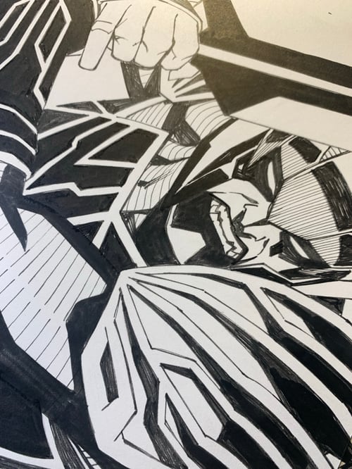 Image of POWER MAN:TIMELESS #1 pages24-25 original art