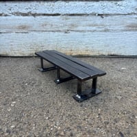 Image 3 of Three Panel City Park Bench 