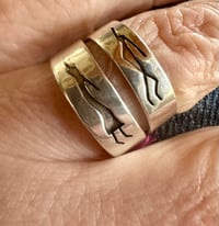 Image 1 of Navajo band ring with Kokopelli