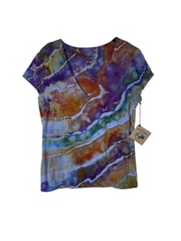 Image 3 of ♻️ UPCYCLED S Jersey Double Knit Top in Geode Ice Dye