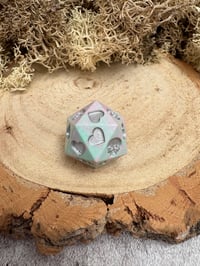 Image 3 of Pastel Death Save D20 Dice for D&D