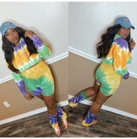 Image 1 of Tye dye tight set 