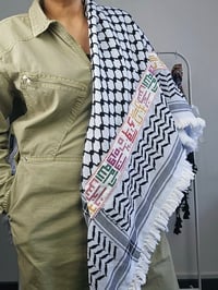 Image 5 of Premium Cotton Palestinian Cities Keffiyeh