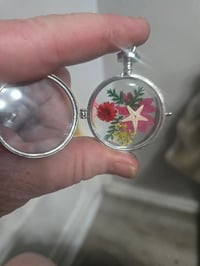 Image 2 of Pressed flower &starfish pendant.