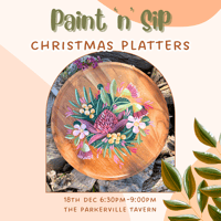 NEW DATE ADDED christmas Platter Painting Workshop