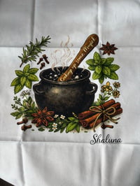 Cooking Up Some Magick Tea Towel