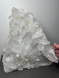 Image 14 of Large Double Sided Clear Quartz Points Cluster Statement Piece | Brazil #2053