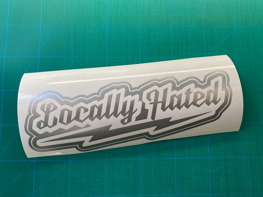 Image of 10" Locally Hated decal