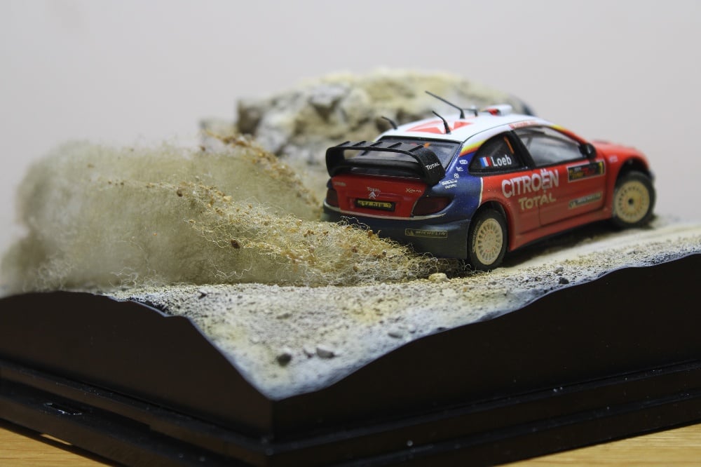 Image of Rally Diorama 1/43 scale Loeb Cyprus Citroen Xsara Art Piece WRC