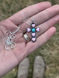 Image 3 of The Wildflower Cross Necklace