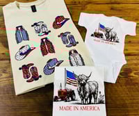 Image 1 of Made in the USA + Cowboy T-Shirts