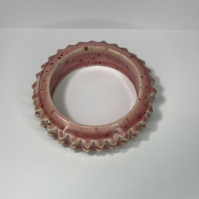 Chocolate Strawberry Studded Bracelet - 7.15 in Inner Diameter