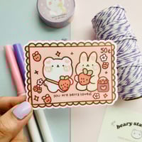 Image 2 of Berry Pals Stamp Vinyl Sticker