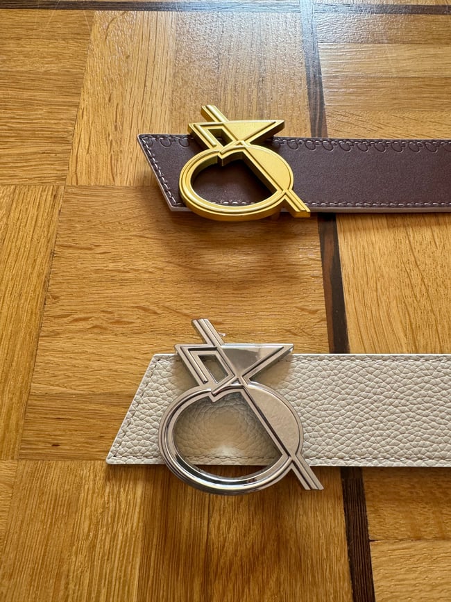 Ceinture Trophée Crème et Framboise 