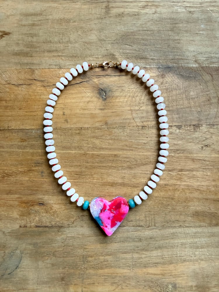 Image of Clay Heart Necklace