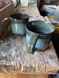 Image 1 of 220ml blue greeny grey mug