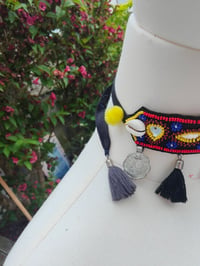 Image 5 of Festie choker - tassel ties
