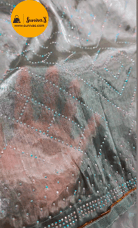 Image 4 of Delicate Bollywood Inspired Zimichu Shimmery Saree