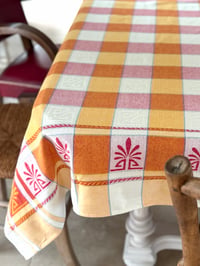 Image 2 of Nappe en coton damassé 150x140
