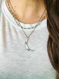 Image 2 of prehnite rosary style necklace