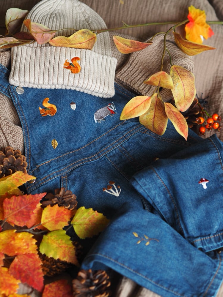 Image of Denim Dungaree's - SPRINKLES