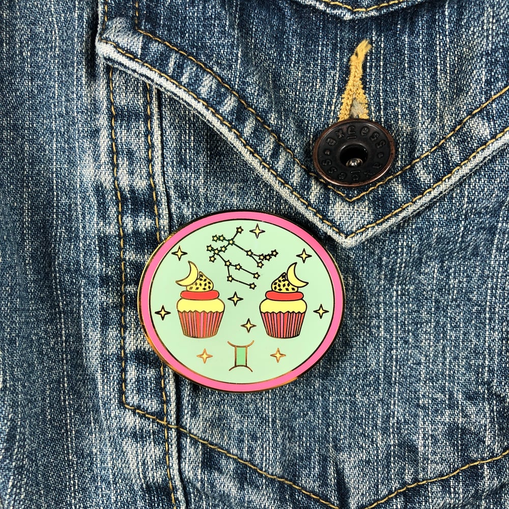 Image of Gemini Cupcake Pin